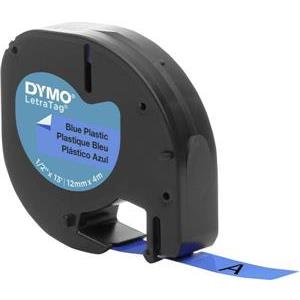 DYMO LetraTag-Band, plastika 12 mm x 4 m crno->plava