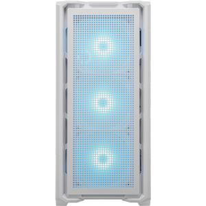 COUGAR | MX600 White | PC Case | Mid Tower / Mesh Front Panel / 3 x 140mm + 1 x 120mm Fans / Transparent Left Panel