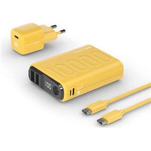 RealPower Powerbank PB-10000 Set gelb 10.000mAh