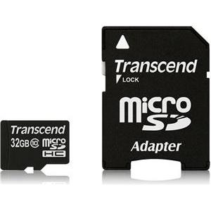 Memorijska kartica Transcend 32GB MicroSD HC Class10 + SD adapter