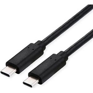 Roline VALUE USB4 Gen3x2 kabel TIP C-C M/M, Emark, 100W, 1.0m, crni