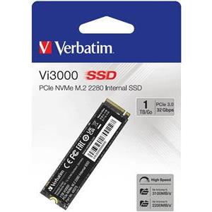 Verbatim Vi3000 1TB SSD M.2 NVMe PCIe Gen3x4, R/W: 3100/2200MB/s