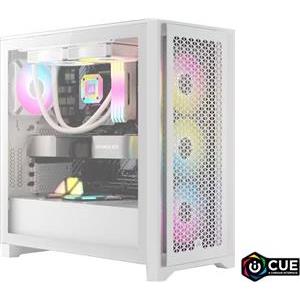 CORSAIR Geh Midi 4000D RGB Airflow (Tempered Glass) White