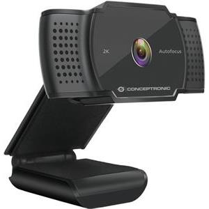 CONCEPTRONIC Webcam AMDIS 2K Super HD AF-Webcam+Microphon.sw