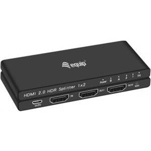 Equip HDMI Splitter 2.0 2 Port Ultra Slim 4K/60Hz black