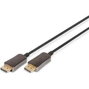 DIGITUS DisplayPort AOC Hybrid Glasfaserkabel, UHD 8K, 20m