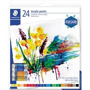 Boja akrilna 12ml aluminijska tuba 24boje Design Journey Staedtler 8500 C24