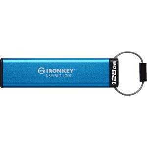 Kingston IronKey Keypad 200 128GB USB-C AES Encrypted