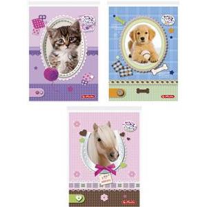 Blok za bilješke A6 karo 46L Pretty pets Herlitz 10089035!!