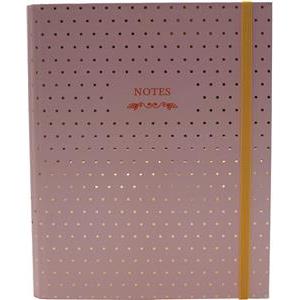 Blok kolegij B5 crte 96L s gumicom Dots 4 Marker svijetlo rozi 1784