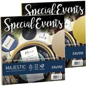 Kuverte Special Events 17x17cm 120g pk10 Favini srebrne