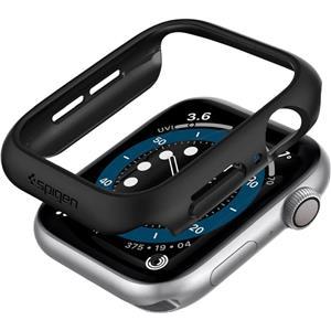 Spigen Thin Fit, zaštitna maska za Apple pametni sat, crna - Apple Watch SE 2022/6/SE/5/4 (44mm)