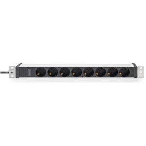 DIGITUS PDU 1U 8x Schuko 16A outputs 230V/16A black