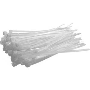 EFB cable ties 100mm, bag of 100, transparent, width 2.5mm