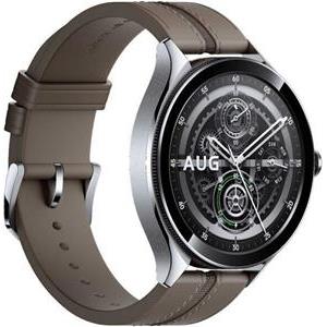 Xiaomi Watch 2 Pro - Bluetooth® Silver Case with Brown Leather Strap
