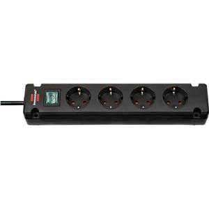 Bremounta Extension Socket 4-way black 1.5m H05VV-F 3G1.5