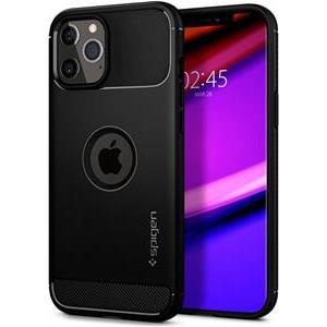 Spigen Rugged Armor, zaštitna maska za telefon, crna - iPhone 12/Pro