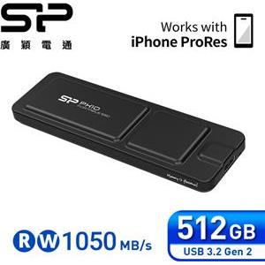 Silicon Power 512GB Portable-Stick-SSD USB 3.2 PX10 Black