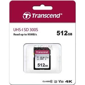 SD Card 512GB Transcend SDXC SDC300S 100/55 MB/s