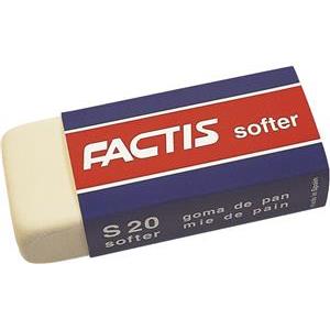Gumica sintetička S20 softer Factis bijela-KOMAD