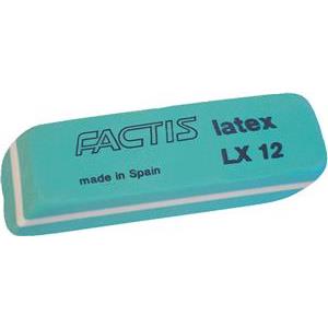 Gumica plastična LX12 soft Factis zelena-KOMAD