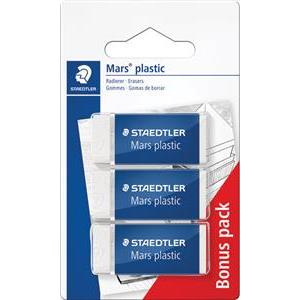 Gumica Mars plastic mini pk3 Staedtler 52653ABK3D - 2+1 GRATIS