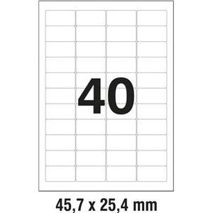 Etikete LK 45,7x25,4mm polyester pk25L Zweckform L4770-25 prozirne