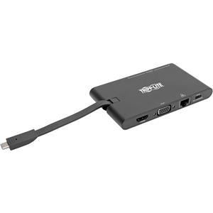 Eaton Tripp Lite USB-C Dock - 4K HDMI, VGA, USB 3.2 Gen 1, USB-A/C Hub, GbE, Memory Card, 100W PD Charging