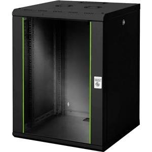 16U wall mounting cabinet, Unique 820x600x600 mm, color black