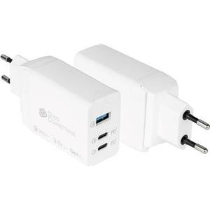 GoodConnections Charger 65W 3-Port 2xUSB-C/USB-A QC3.0 Weiß