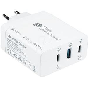 GoodConnections Charger 100W 3-Port 2xUSB-C/USB-A QC4.0 Weiß