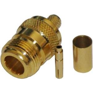 MaxLink 03-NF-01, VF konektor N female gilded for H155, RF240