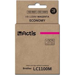 Actis KB-1100M Ink Cartridge (replacement for Brother LC1100M/980M; Standard; 19 ml; Magenta)