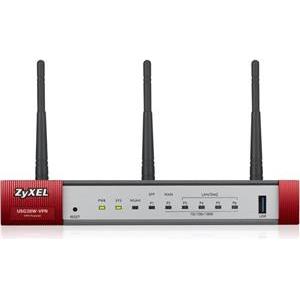 Zyxel USG20W-VPN-EU0101F wireless router Gigabit Ethernet Dual-band (2.4 GHz / 5 GHz) Grey, Red