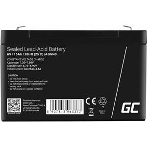 Green Cell AGM40 UPS battery Sealed Lead Acid (VRLA) 6 V 15 Ah