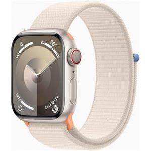 Apple Watch 9 GPS+Cellular 45mm aluminium Księżycowa Poświata | Księżycowa Poświata opaska sportowa
