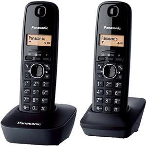 PANASONIC telefon bežični KX-TGB612FXB crni, TWIN