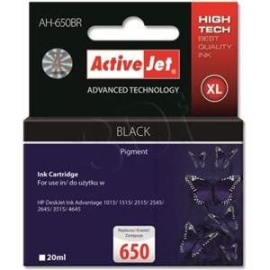 Activejet AH-650BR ink (replacement for HP 650 CZ101AE; Premium; 20 ml; black)