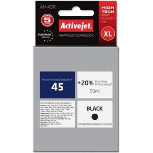 Activejet AH-45R Ink Cartridge (replacement for HP 45 51645A; Premium; 50 ml; black)