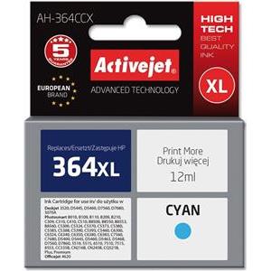 Activejet AH-364CCX Ink Cartridge (replacement for HP 364XL CB323EE; Premium; 12 ml; cyan)