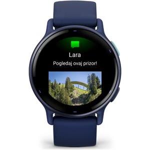 Pametni sat GARMIN Vivoactive 5 Captain Blue Metalic plavi remen, 010-02862-12