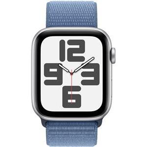 Apple Watch SE GPS 44mm aluminium srebrna | Zimowy Błękit opaska sportowa