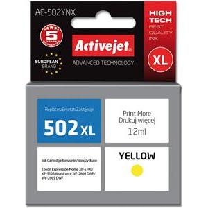 Activejet AE-502YNX ink (replacement for Epson 502XL W44010; Supreme; 12 ml; yellow)