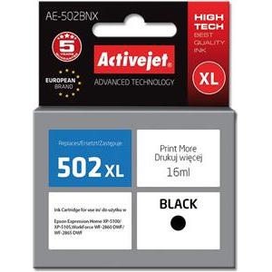 Activejet AE-502BNX ink (replacement for Epson 502XL W14010; Supreme; 16 ml; black)