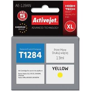 Activejet AE-1284N Ink cartridge (replacement for Epson T1284; Supreme; 13 ml; yellow)