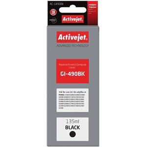 Activejet AC-G490Bk Ink cartridge (replacement for Canon GI-490BK; Supreme; 135 ml; 6000 pages, black)