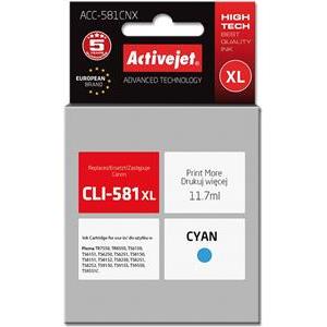 Activejet ACC-581CNX Ink cartridge (replacement for Canon CLI-581XLC; Supreme; 11,70 ml; cyan)
