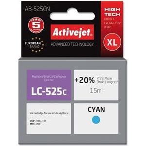 Activejet AB-525CN Ink (replacement for Brother LC525C; Supreme; 15 ml; cyan)