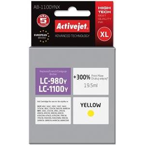 Activejet AB-1100YNX Ink cartridge (replacement for Brother LC1100Y/980Y; Supreme; 19.5 ml; yellow)
