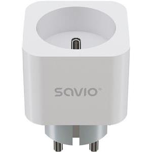SAVIO WI-FI smart socket, 16A, AS-01, White